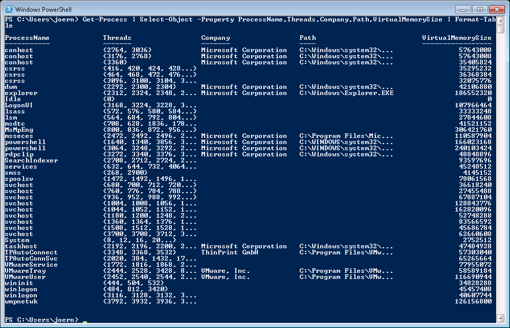 force tabular formatting